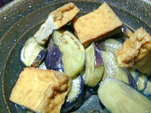 夏バテに♪ナスと厚揚げのがっつり煮